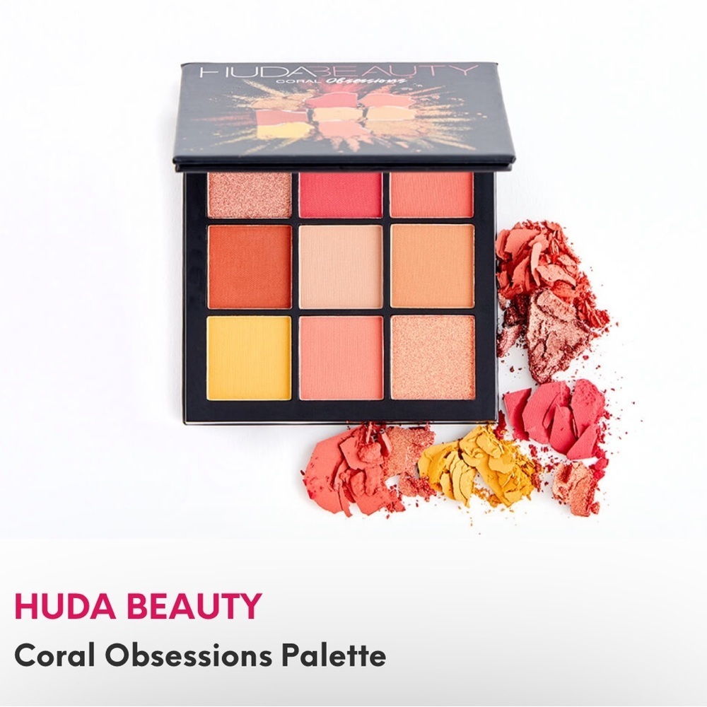 🌿 HUDA BEAUTY Coral Obsessions Palette